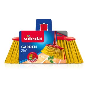 Vileda Garden – Spazzola 2 in 1 per esterni – [Confezione da 2]
