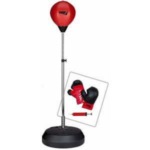PUNCHING BALL PRO con guantoni e pompa - altezza 120-145 cm