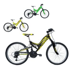 CICLO 24 MTB U"VYPER" BIAMMAMORTIZZATA    giallo