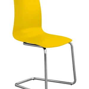 Sedia CANDY gamba a C PP Higmopp Gialla S3361GB