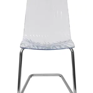 Sedia CALIMA gamba a C PC Trasparente S3362TR