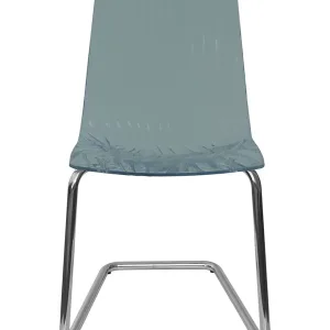 Sedia CALIMA gamba a C PC Grigio Fumè Scuro S3362TRY