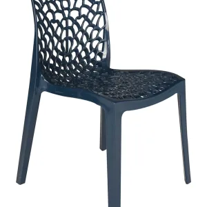 Sedia GRUVYER PP Blu Petrolio S6316BP