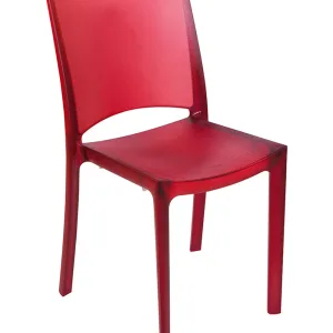 Sedia LITTLE ROCK PC Rosso Rubino S6325TRRR