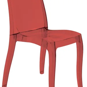 Sedia CRISTAL LIGHT PC Rosso Rubino S6326TRRR