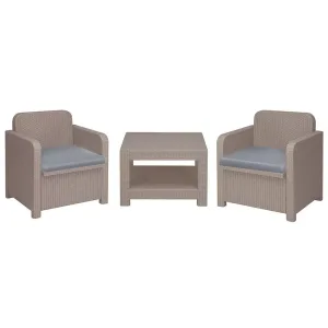 Set RATTAN GIGLIO 2pol+1 Tav+cusc Juta S7570J