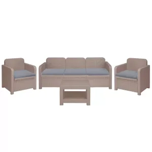 Set RATTAN POSITANO 2Pol+1 Div3Posti+1Tav+cusc Juta S7715J